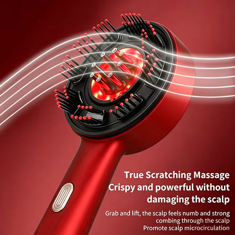 Red Light  hair Masaging Brush